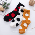 Ins fashion socks autumn winter style cow black and white striped socks sweet fashion socks for women